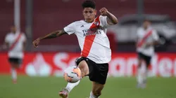 Jorge Carrascal durante un partido del Millonario.