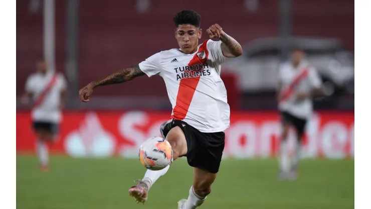 Jorge Carrascal durante un partido del Millonario.