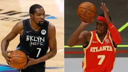Kevin Durant y Rajon Rondo
