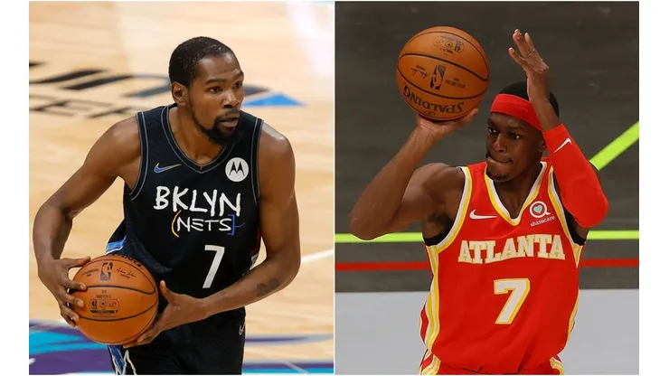 Kevin Durant y Rajon Rondo