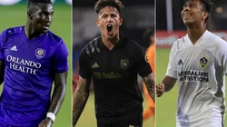 Daryl Dike, Brian Rodríguez y Efraín Álvarez