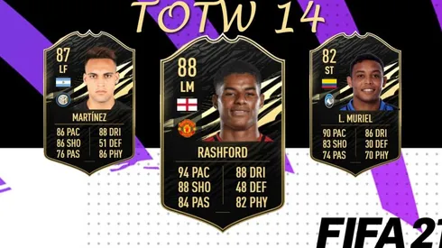 Este es el TOTW 14 del Ultimate Team del FIFA 21 ¡Rashford SIF!