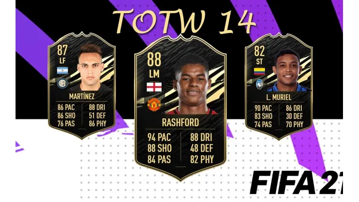 Este es el TOTW 14 del Ultimate Team del FIFA 21 ¡Rashford SIF!