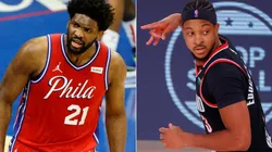 Joel Embiid y CJ McCollum