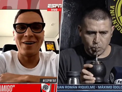 Juanfer Quintero trolleó a Juan Román Riquelme: "Una vez dijo que..."