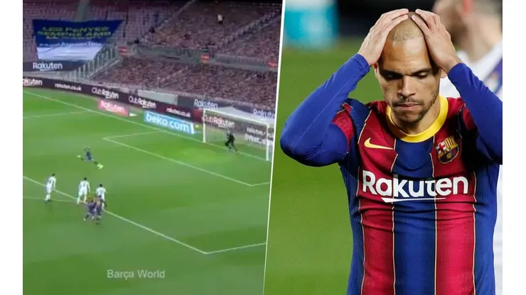 Braithwaite tuvo un penal para Barcelona y le pegó como un redactor de Bolavip