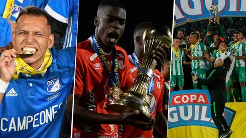 Nacional, Millonarios y América, los clubes más laureados de la Liga colombiana.