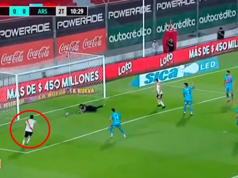 Gagliardo dio rebote y Nacho Fernández rompió por fin el cero en River - Arsenal