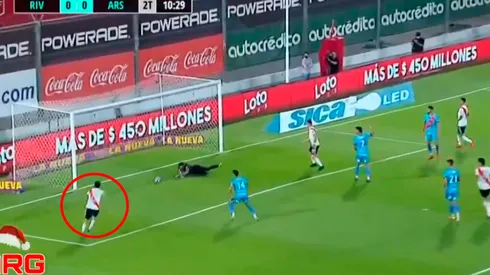 Gagliardo dio rebote y Nacho Fernández rompió por fin el cero en River - Arsenal