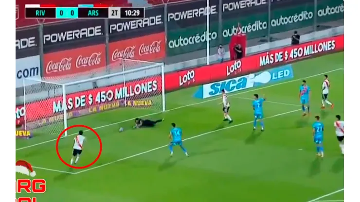 Gagliardo dio rebote y Nacho Fernández rompió por fin el cero en River - Arsenal