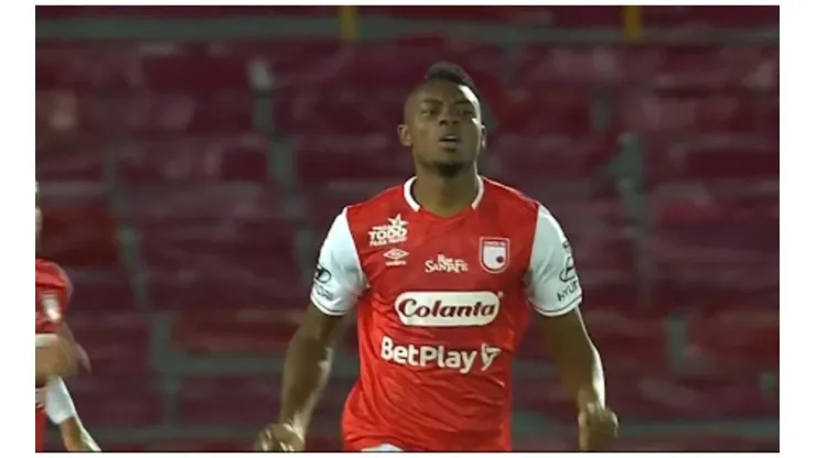 ¿Va la remontada? Independiente Santa Fe marcó dos goles sobre el final del primer tiempo