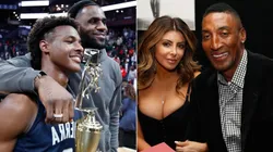 Bronny, LeBron James, Larsa y Scottie Pippen
