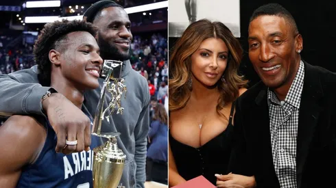 Bronny, LeBron James, Larsa y Scottie Pippen