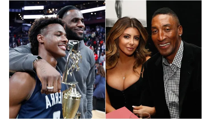 Bronny, LeBron James, Larsa y Scottie Pippen