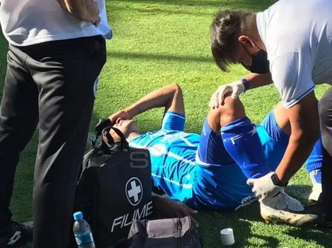 Ulariaga debutó en Godoy Cruz, le hizo un golazo a Racing y salió lesionado y llorando