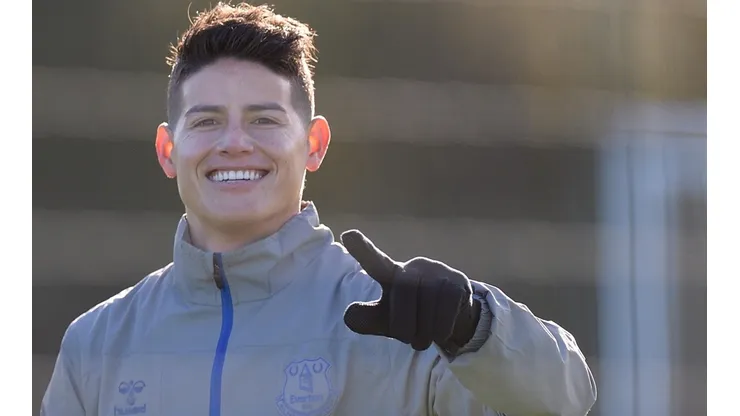 James Rodríguez, jugador del Everton de Inglaterra.