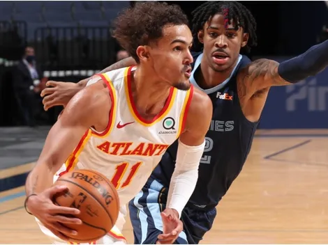 Se armó la guerra en la NBA: Young ridiculizó a Morant con un gesto