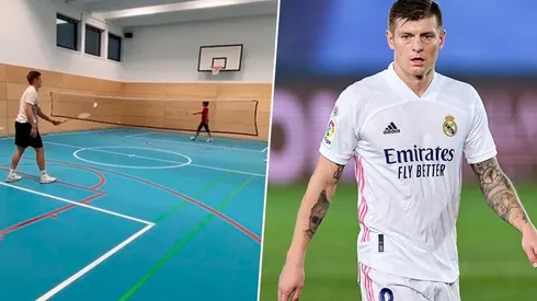 Kroos subió un video jugando al bádminton con su mamá y Lucas Vázquez lo trolleó