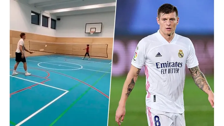 Kroos subió un video jugando al bádminton con su mamá y Lucas Vázquez lo trolleó