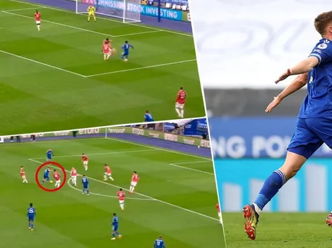 Insólita cadena de errores del United para el empate del Leicester