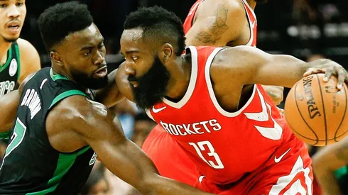 Jaylen Brown y James Harden