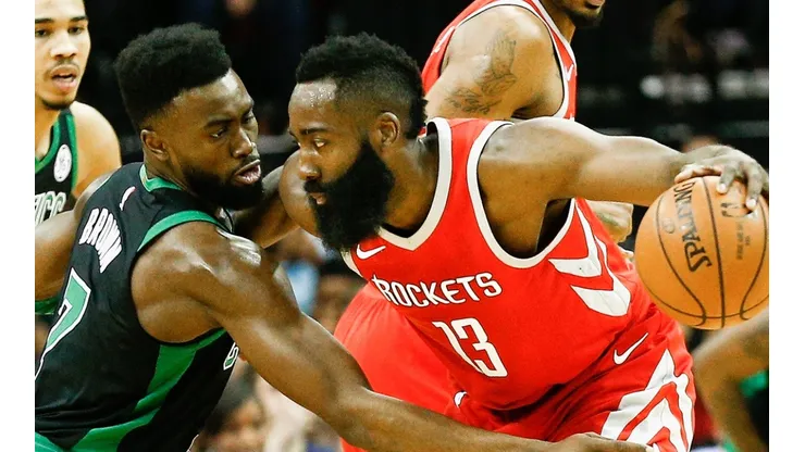 Jaylen Brown y James Harden
