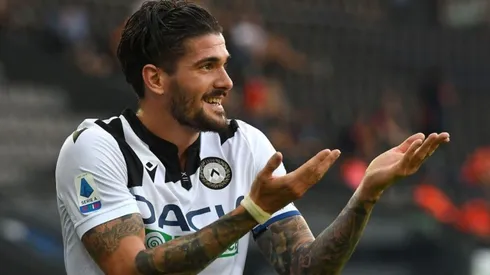 Rodrigo De Paul durante un partido de Udinese.