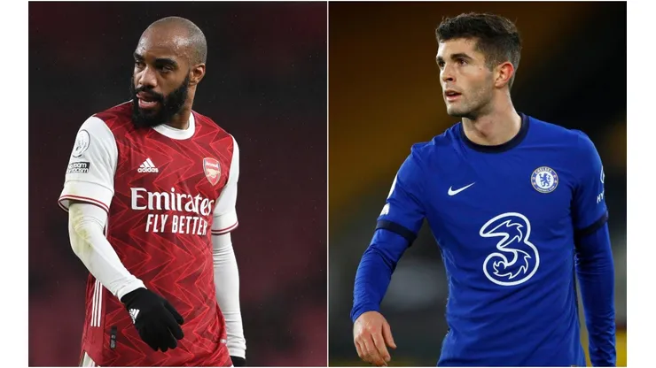 Arsenal vs. Chelsea juegan por la fecha 15 de la Premier League 2020 este sábado (Getty Images)