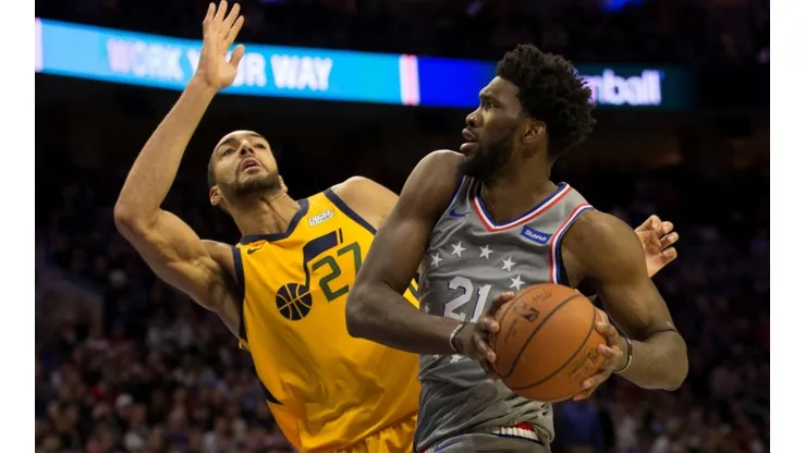 Rudy Gobert y Joel Embiid