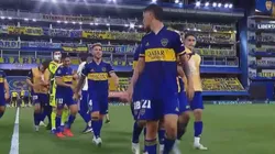 Así se fueron los jugadores de Boca al vestuario tras ganarle a Racing