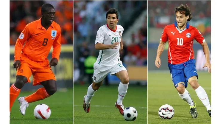 Seedorf, Deco y Valdivia, tres casos de futbolistas que decidieron competir para otro país.