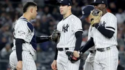 Tommy Kahnle, Gary Sánchez y Didi Gregorius