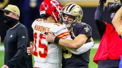 Drew Brees y Patrick Mahomes (Foto: Getty)