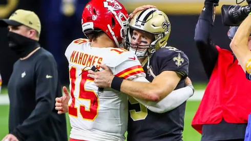 Drew Brees y Patrick Mahomes (Foto: Getty)