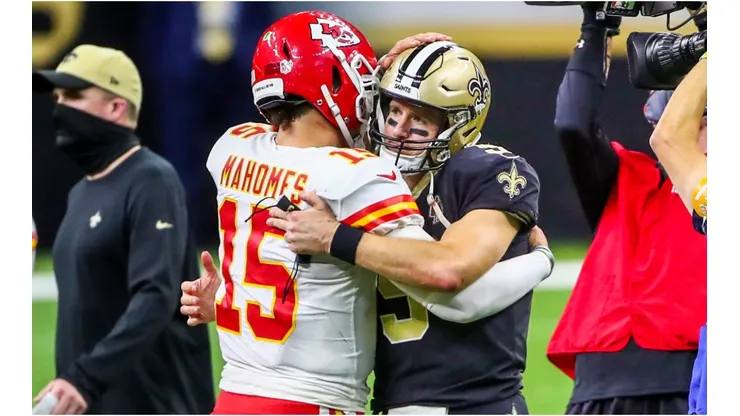 Drew Brees y Patrick Mahomes (Foto: Getty)