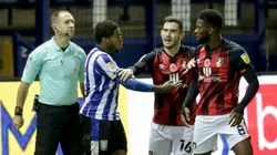 Jéfferson Lerma en el partido Sheffield Wednesday vs. Bournemouth.