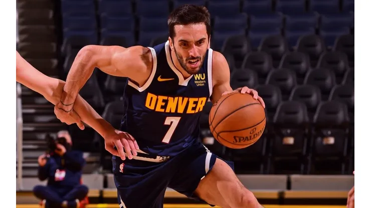 Facundo Campazzo, durante pretemporada en Denver Nuggets