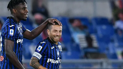 Duván Zapata y Alejandro 'el Papu' Gómez, compañeros de equipo en Atalanta.