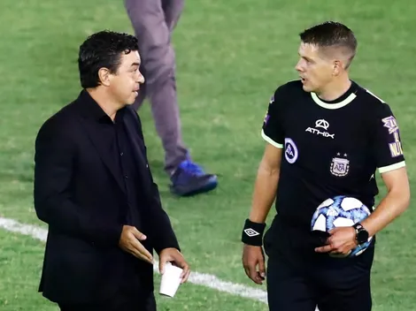 Video: Gallardo fue a buscar a Delfino apenas terminó el partido