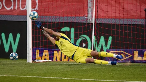 El penal atajado por Agustín Rossi.