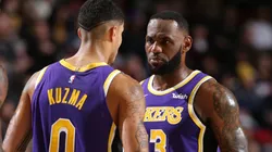 Kyle Kuzma y LeBron James