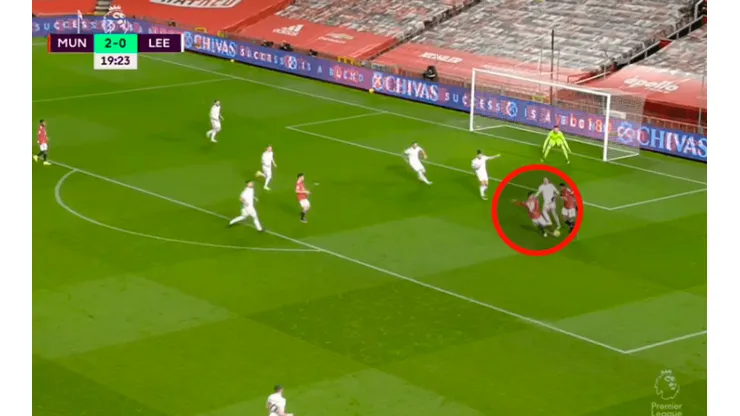 Nunca falla: gol de Bruno Fernandes para el United frente a Leeds