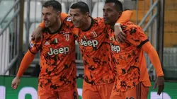 El festejo de los jugadores de Juventus.