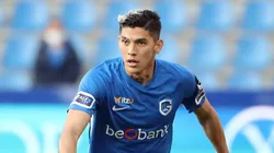 Arteaga y su primer gol en Europa. Fuente: Getty