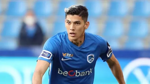 Arteaga y su primer gol en Europa. Fuente: Getty