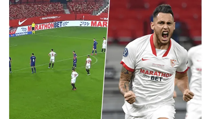 Penal y festejo de Lucas Ocampos.