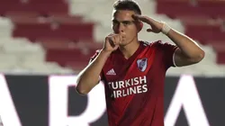 Borré volvió al gol contra Nacional, en Uruguay.