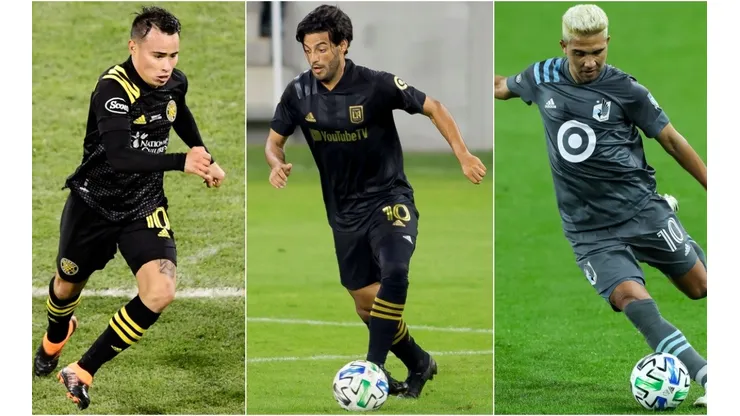 Lucas Zelarayán, Carlos Vela y Emanuel Reynoso
