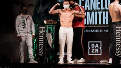 Canelo Álvarez y Callum Smith tuvieron el pesaje muy temprano.