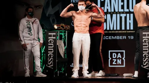 Canelo Álvarez y Callum Smith tuvieron el pesaje muy temprano.